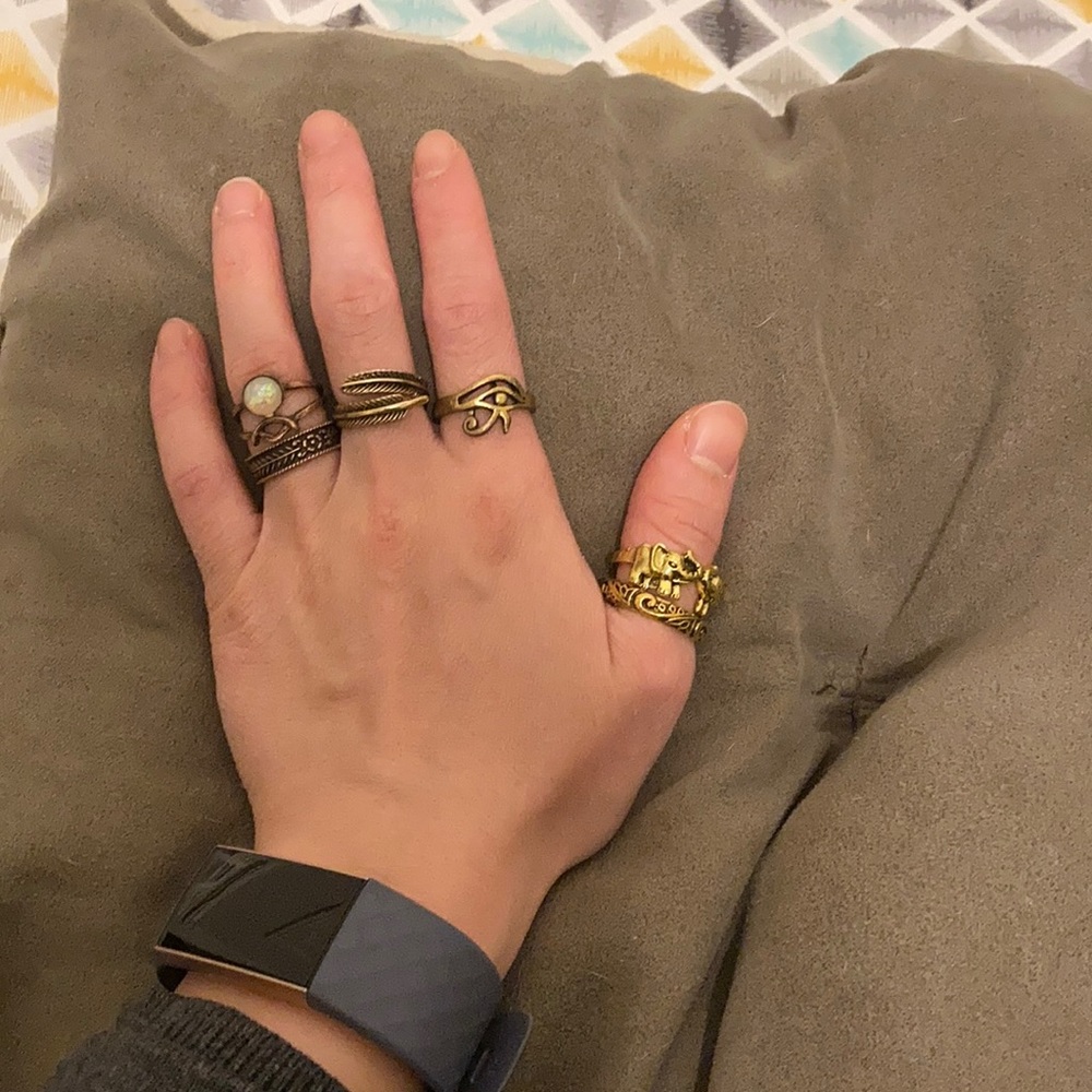Stackable boho rings